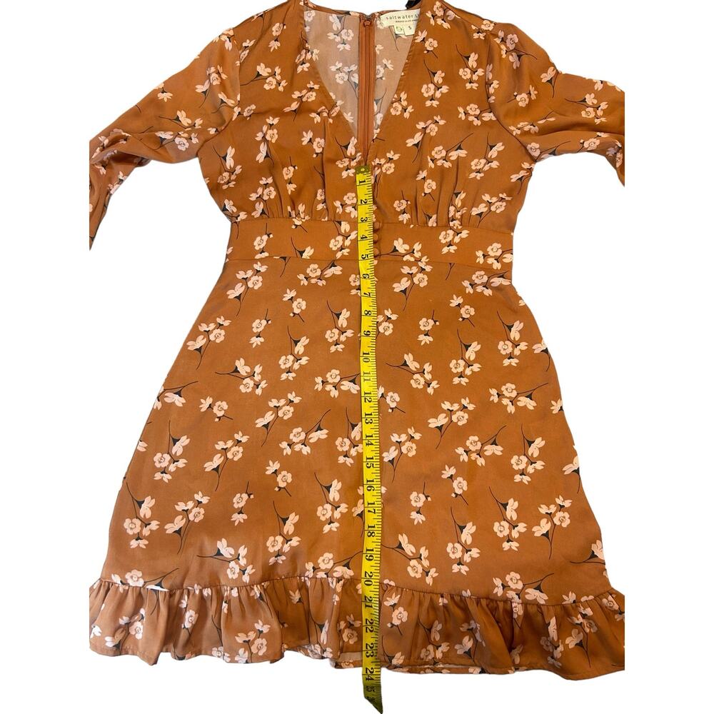 Saltwater Luxe Floral Mini Dress - Size S - Picture 8 of 16
